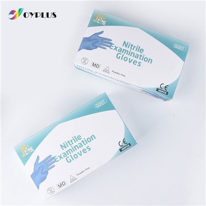 Luvas de exame médico de nitrilo