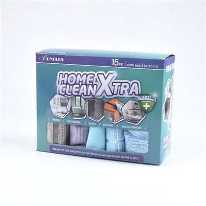 Conjunto de panos de limpeza de microfibra multiuso